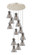 Downtown Urban 12 Light Pendant in Polished Nickel (405|126-410-1PS-PN-G411-8SM)