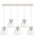 Downtown Urban Five Light Linear Pendant in Polished Nickel (405|125-410-1PS-PN-G412-8CL)