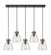 Downtown Urban LED Linear Pendant in Matte Black (405|125-410-1PS-BK-G412-8SDY)