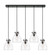 Downtown Urban Five Light Linear Pendant in Matte Black (405|125-410-1PS-BK-G412-8CL)