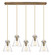 Downtown Urban One Light Linear Pendant in Brushed Brass (405|125-410-1PS-BB-G411-8SDY)