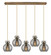 Newton Two Light Linear Pendant in Brushed Brass (405|125-410-1PS-BB-G410-8SM)