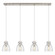 Downtown Urban Four Light Linear Pendant in Brushed Satin Nickel (405|124-410-1PS-SN-G412-8SDY)