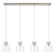 Downtown Urban Six Light Linear Pendant in Brushed Satin Nickel (405|124-410-1PS-SN-G412-8CL)