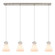 Downtown Urban Four Light Linear Pendant in Brushed Satin Nickel (405|124-410-1PS-SN-G411-8WH)