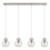 Newton Four Light Linear Pendant in Brushed Satin Nickel (405|124-410-1PS-SN-G410-8SDY)
