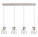 Downtown Urban Four Light Linear Pendant in Polished Nickel (405|124-410-1PS-PN-G412-8SDY)