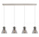 Downtown Urban Two Light Linear Pendant in Polished Nickel (405|124-410-1PS-PN-G411-8SM)