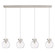 Newton Four Light Linear Pendant in Polished Nickel (405|124-410-1PS-PN-G410-8CL)
