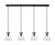Downtown Urban Four Light Linear Pendant in Matte Black (405|124-410-1PS-BK-G411-8SDY)