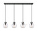 Newton Four Light Linear Pendant in Matte Black (405|124-410-1PS-BK-G410-8SDY)