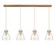 Downtown Urban Seven Light Linear Pendant in Brushed Brass (405|124-410-1PS-BB-G412-8SDY)
