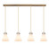 Downtown Urban One Light Linear Pendant in Brushed Brass (405|124-410-1PS-BB-G411-8WH)