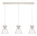 Downtown Urban Three Light Linear Pendant in Polished Nickel (405|123-410-1PS-PN-G411-8CL)