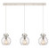 Newton Three Light Linear Pendant in Polished Nickel (405|123-410-1PS-PN-G410-8SDY)