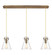 Downtown Urban Three Light Linear Pendant in Brushed Brass (405|123-410-1PS-BB-G411-8SDY)