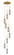 Downtown Urban Nine Light Pendant in Brushed Brass (405|119-452-1P-BB-G452-4SM)