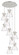 Downtown Urban Seven Light Pendant in Polished Nickel (405|119-410-1PS-PN-G411-8CL)