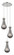 Downtown Urban Three Light Pendant in Polished Nickel (405|113-451-1P-PN-G451-5SM)