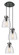 Downtown Urban Three Light Pendant in Matte Black (405|113-410-1PS-BK-G412-8SDY)