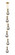 Downtown Urban Six Light Pendant in Brushed Brass (405|106-451-1P-BB-G451-5SM)