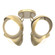 Brooklyn Four Light Semi-Flush Mount in Bronze (39|121376-SKT-05-02-GG0711)