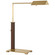 Copse LED Desk Lamp in Antique Brass and Dark Walnut (268|RB 3005AB/DW)