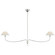 Griffin LED Chandelier in Polished Nickel and Parchment Leather (268|AL 5010PN/PAR-L)