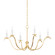 Jaclin Six Light Chandelier in Gold Leaf (428|H809806-GL)