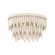 Tiffany One Light Semi Flush Mount in Aged Brass/Textured Cream (428|H805501-AGB/TCR)