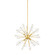 Linnea Six Light Chandelier in Aged Brass (428|H794806-AGB)