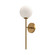 Cassia One Light Wall Sconce in Aged Gold/Opal Matte Glass (452|WV549101AGOP)