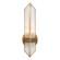 Cairo One Light Wall Sconce in Ribbed Glass/Vintage Brass (452|WV332904VBCR)