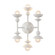 Cadence Six Light Vanity in Antique White (452|WV328611AW)