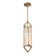 Cairo One Light Pendant in Ribbed Glass/Vintage Brass (452|PD332119VBCR)