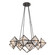 Cairo Eight Light Chandelier in Ribbed Glass/Urban Bronze (452|CH332830UBCR)