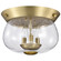 Boliver Three Light Flush Mount in Vintage Brass (72|60-7807)