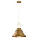 Adina One Light Pendant in Natural Brass (72|60-7776)