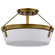 Rowen Three Light Semi Flush Mount in Natural Brass (72|60-7753)