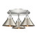 Ballston Urban Three Light Semi-Flush Mount in Satin Nickel (405|916-3C-SN-M10-SN)