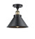 Ballston Urban One Light Semi-Flush Mount in Matte Black (405|916-1C-BK-M10-BK)
