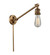 Franklin Restoration One light Swing Arm With Switch in Brushed Brass (405|237-BB)