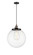 Franklin Restoration One Light Mini Pendant in Black Antique Brass (405|201CSW-BAB-G202-14)