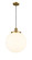 Franklin Restoration One Light Mini Pendant in Brushed Brass (405|201C-BB-G201-14)