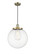 Franklin Restoration One Light Mini Pendant in Antique Brass (405|201C-AB-G202-14)