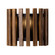 Suratto One Light Wall Sconce in Matte Black/Medium Walnut (137|387W01MBW)