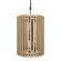Suratto Six Light Foyer Pendant in Matte Black/Honey Blonde (137|387F06MBH)