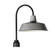Pier M One Light Post Lantern in Weathered Zinc/Black (16|35010WZBK)