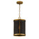 Rattan One Light Pendant in Natural Aged Brass (16|14461BRNAB)