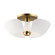 Poppy LED Flush Mount in White/Satin Brass (16|11399WTSBR)